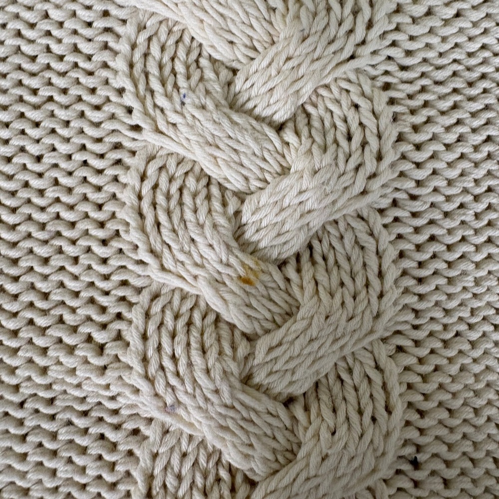 Polo Ralph Lauren Cream Cotton Cable Knit Side Button Sweater Large AR911 - Picture 2 of 8